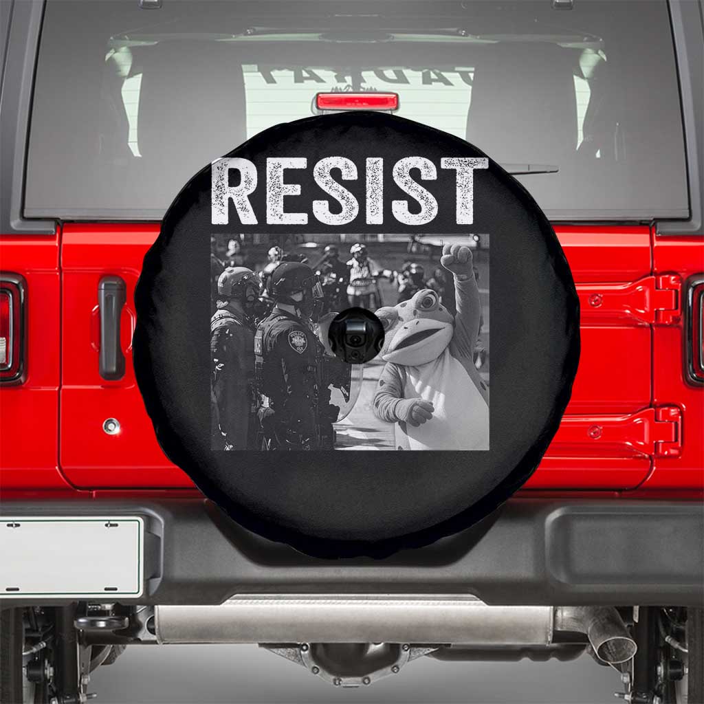 Portland Frog Protest Spare Tire Cover Funny Rebel Gift - Wonder Print Shop