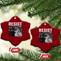 Portland Frog Protest Ceramic Ornament Funny Rebel Gift - Wonder Print Shop