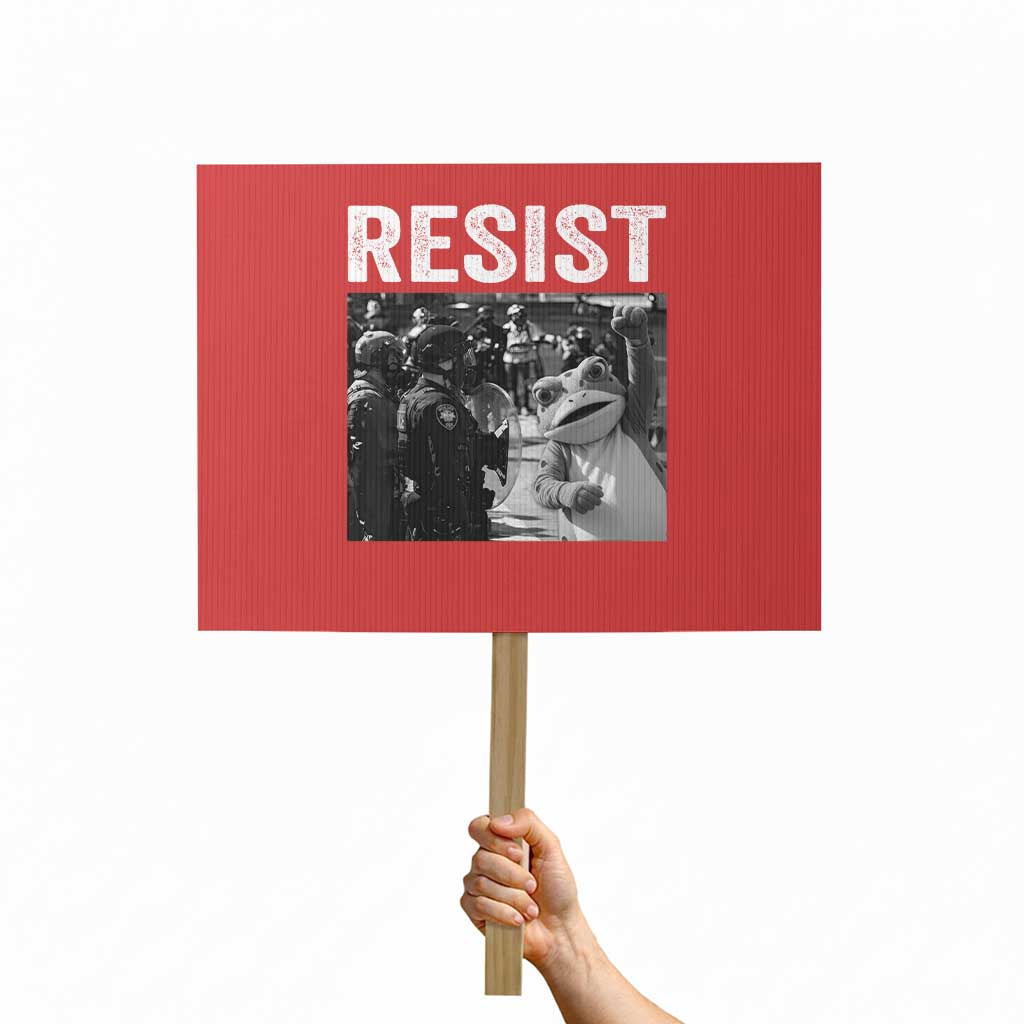 Portland Frog Protest Protest Sign Funny Rebel Gift - Wonder Print Shop