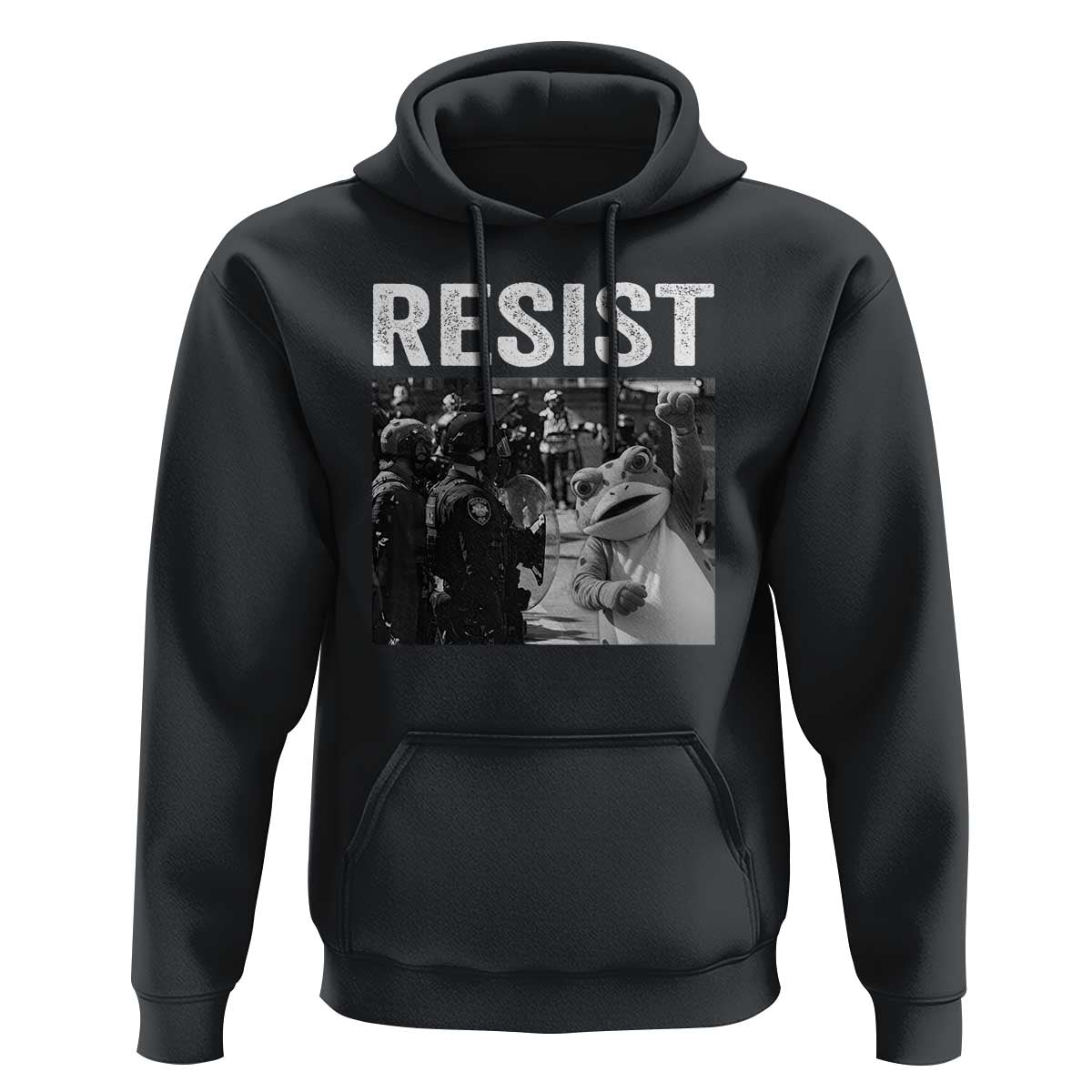 Portland Frog Protest Hoodie Funny Rebel Gift - Wonder Print Shop