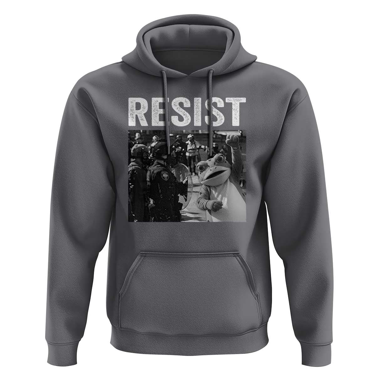 Portland Frog Protest Hoodie Funny Rebel Gift - Wonder Print Shop