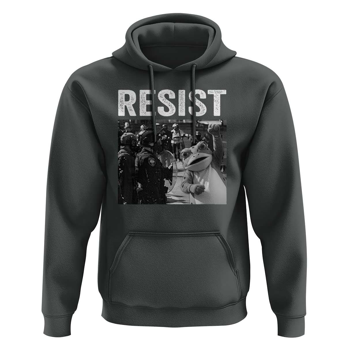 Portland Frog Protest Hoodie Funny Rebel Gift - Wonder Print Shop