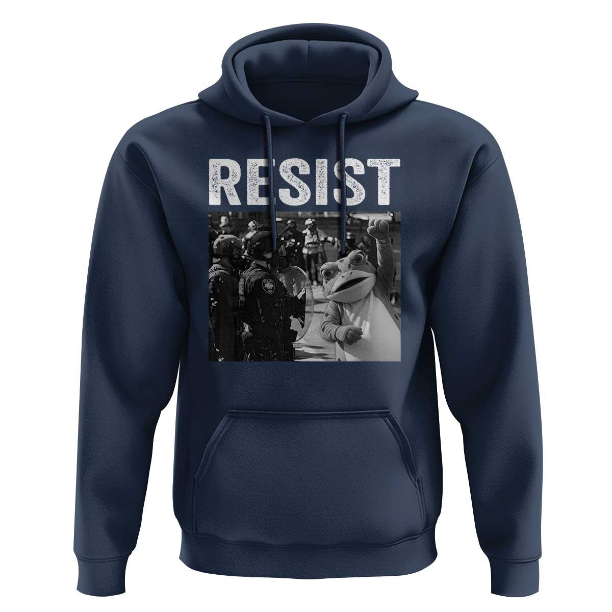 Portland Frog Protest Hoodie Funny Rebel Gift - Wonder Print Shop