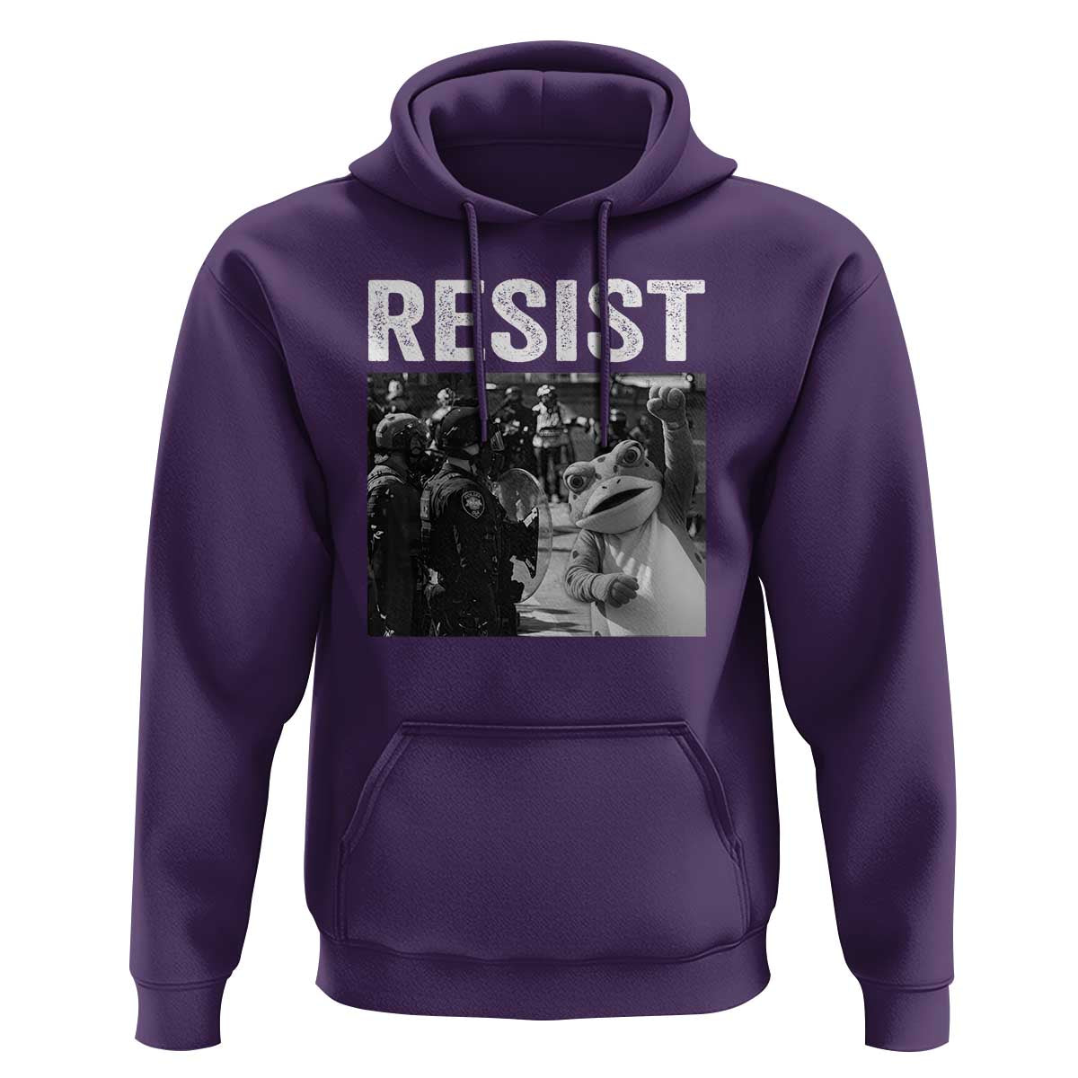 Portland Frog Protest Hoodie Funny Rebel Gift - Wonder Print Shop
