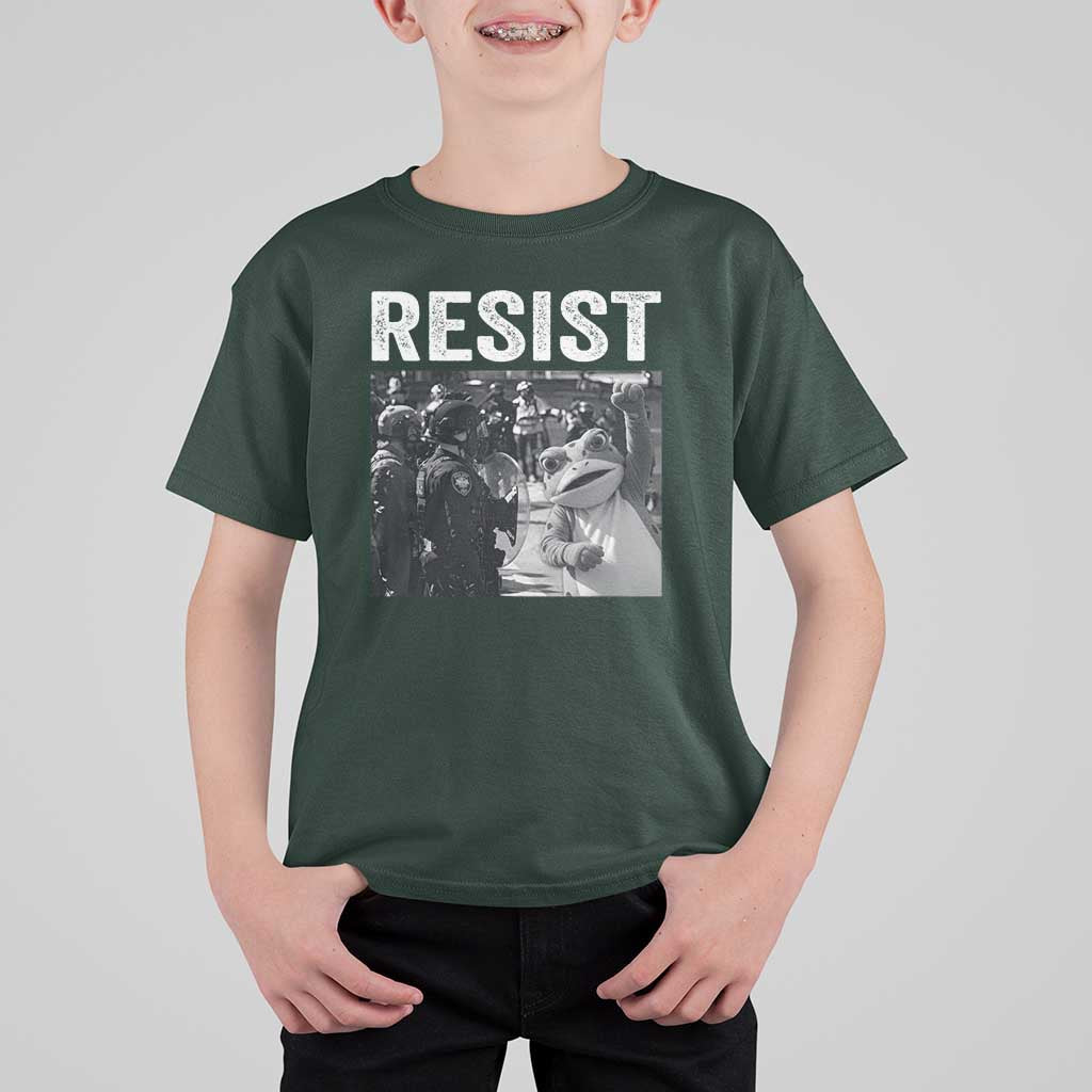 Portland Frog Protest T Shirt For Kid Funny Rebel Gift - Wonder Print Shop