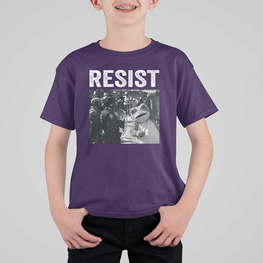 Portland Frog Protest T Shirt For Kid Funny Rebel Gift - Wonder Print Shop