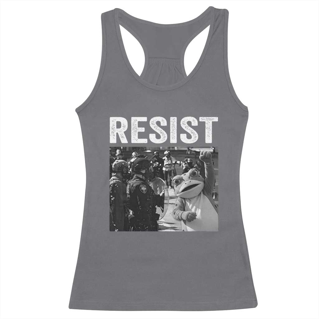 Portland Frog Protest Racerback Tank Top Funny Rebel Gift - Wonder Print Shop
