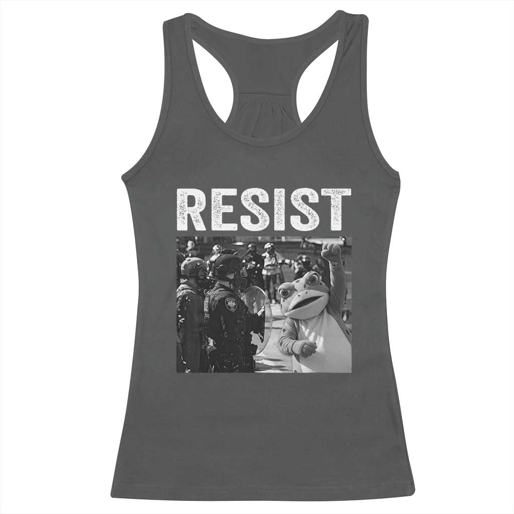 Portland Frog Protest Racerback Tank Top Funny Rebel Gift - Wonder Print Shop