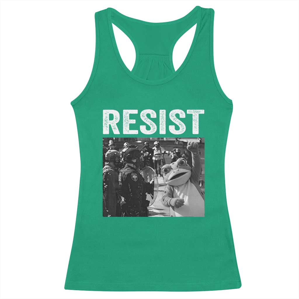 Portland Frog Protest Racerback Tank Top Funny Rebel Gift - Wonder Print Shop