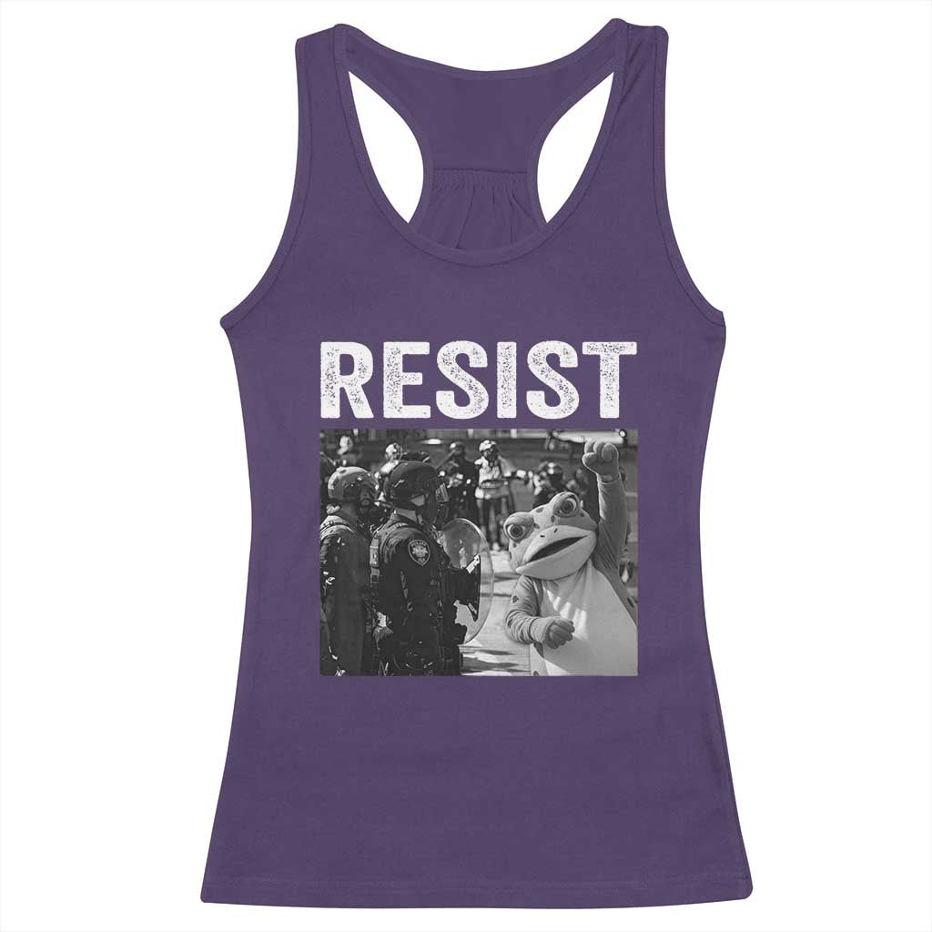 Portland Frog Protest Racerback Tank Top Funny Rebel Gift - Wonder Print Shop
