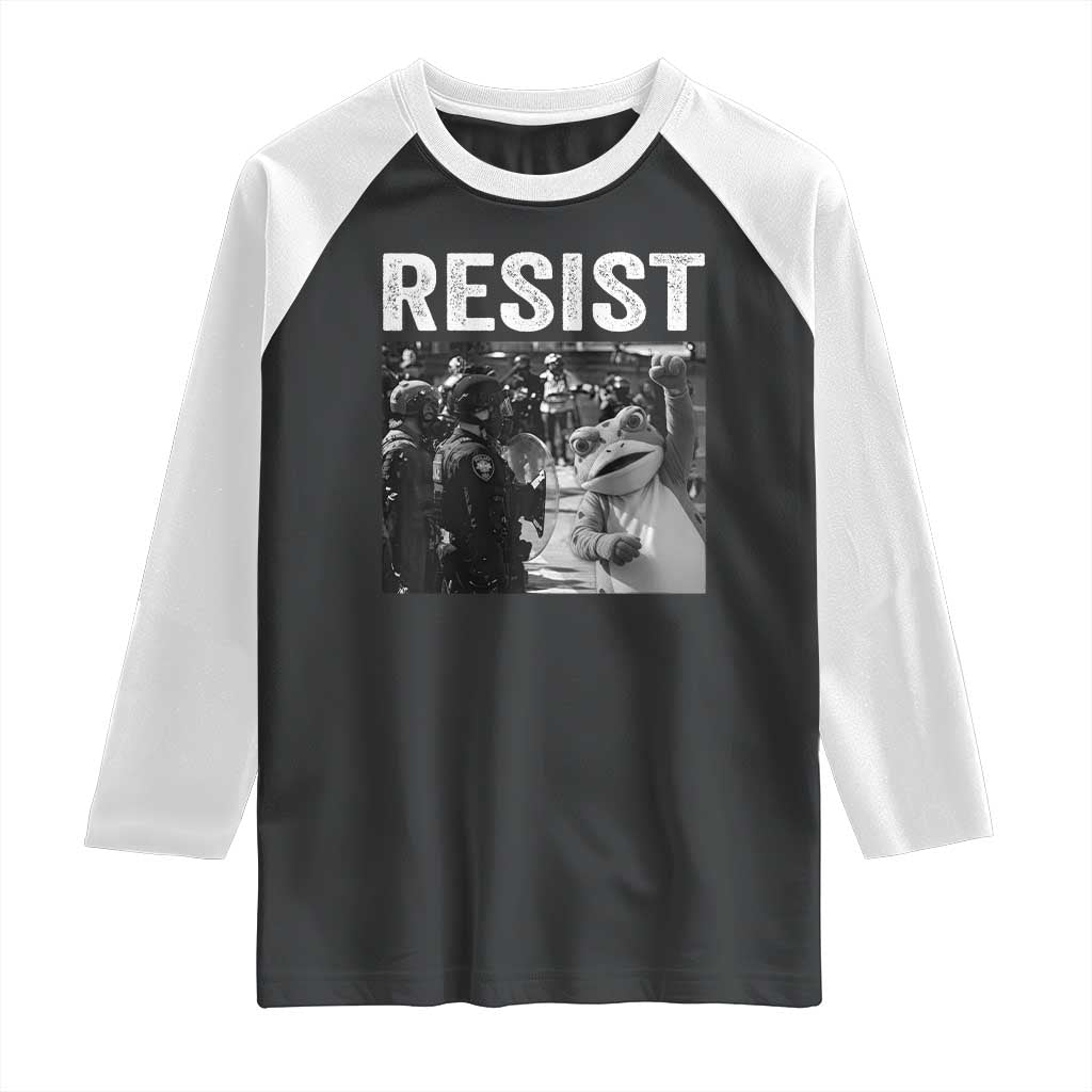 Portland Frog Protest Raglan Shirt Funny Rebel Gift - Wonder Print Shop