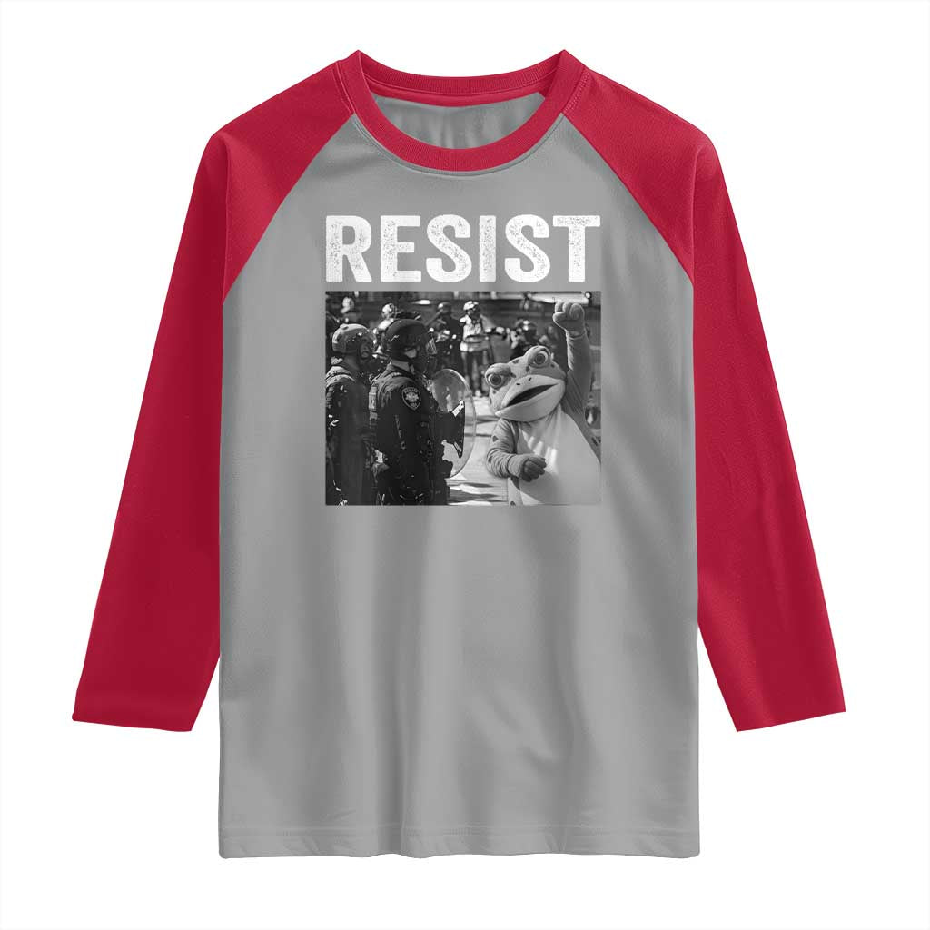 Portland Frog Protest Raglan Shirt Funny Rebel Gift - Wonder Print Shop