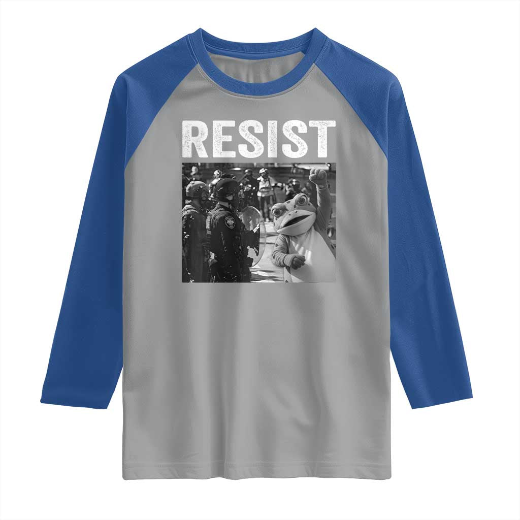 Portland Frog Protest Raglan Shirt Funny Rebel Gift - Wonder Print Shop
