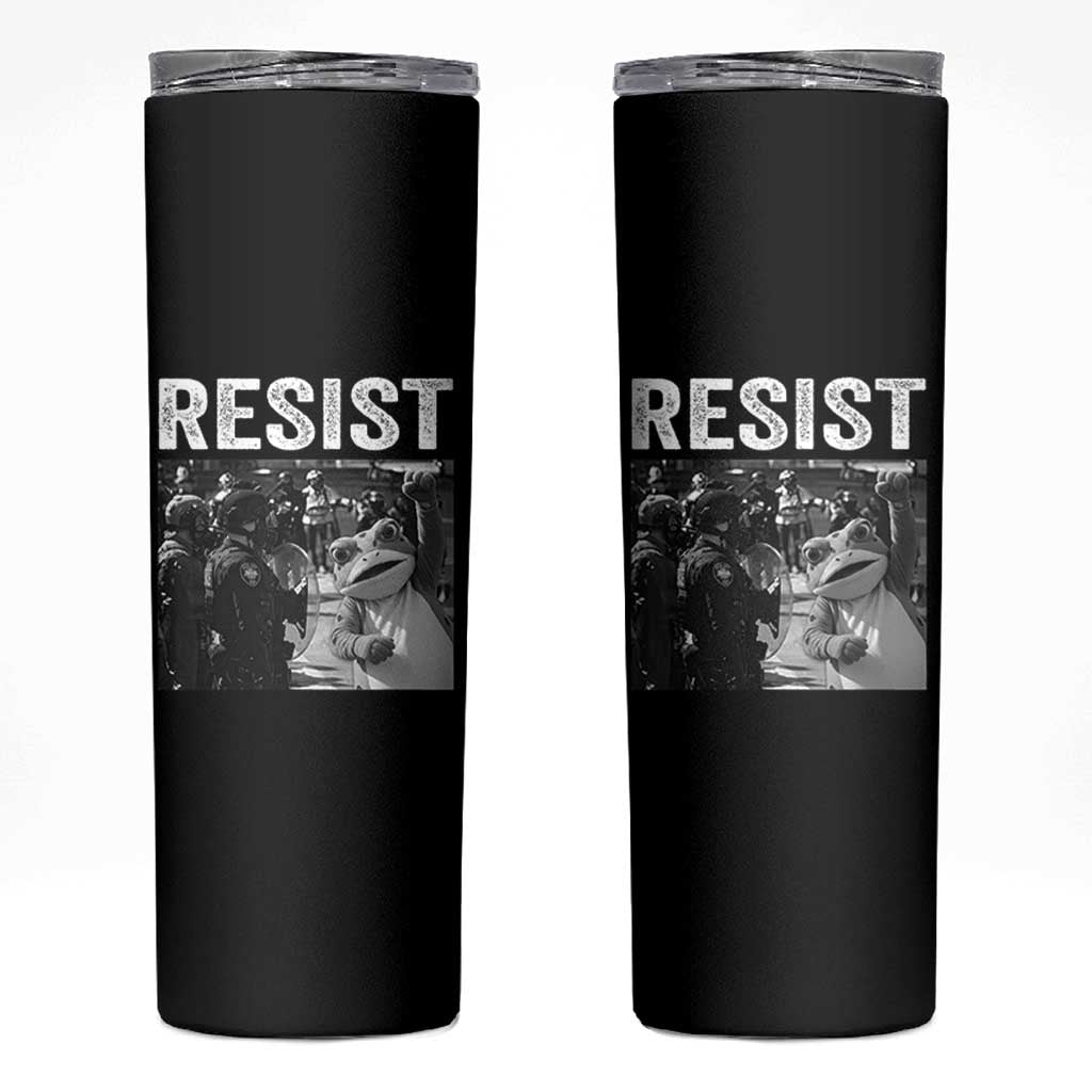 Portland Frog Protest Skinny Tumbler Funny Rebel Gift - Wonder Print Shop