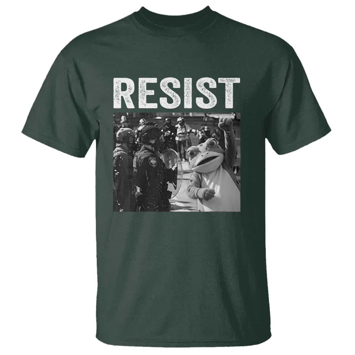 Portland Frog Protest T Shirt Funny Rebel Gift - Wonder Print Shop