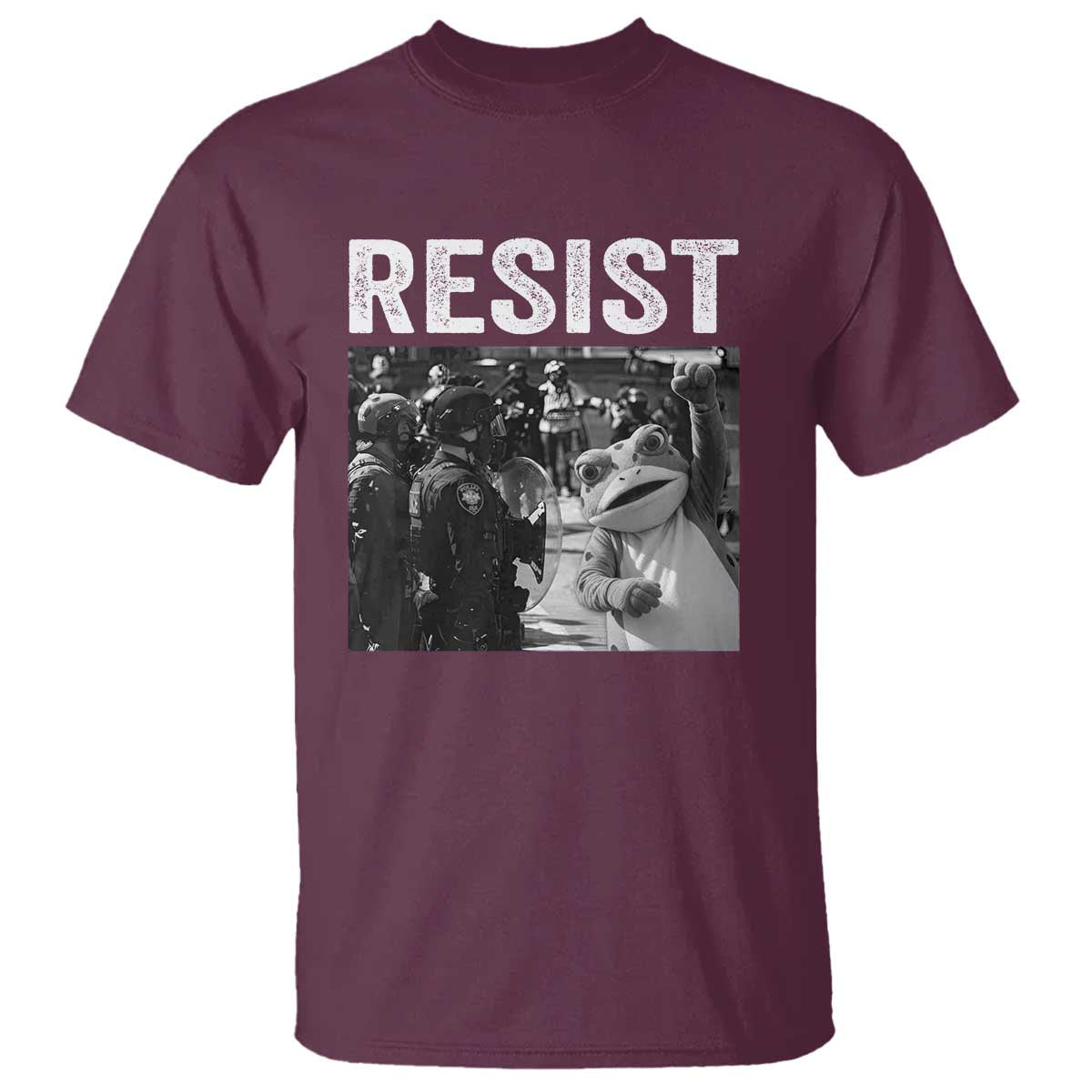 Portland Frog Protest T Shirt Funny Rebel Gift - Wonder Print Shop