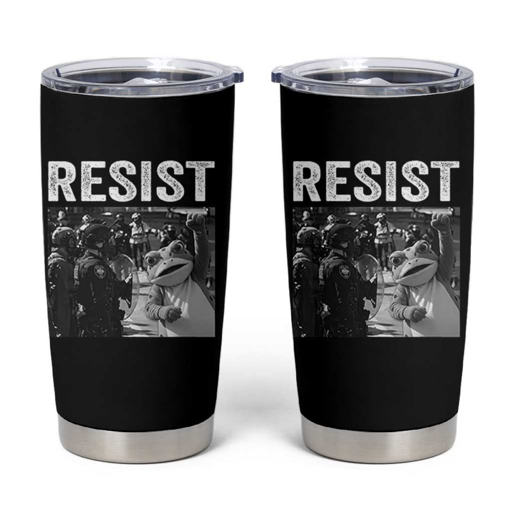 Portland Frog Protest Tumbler Cup Funny Rebel Gift - Wonder Print Shop