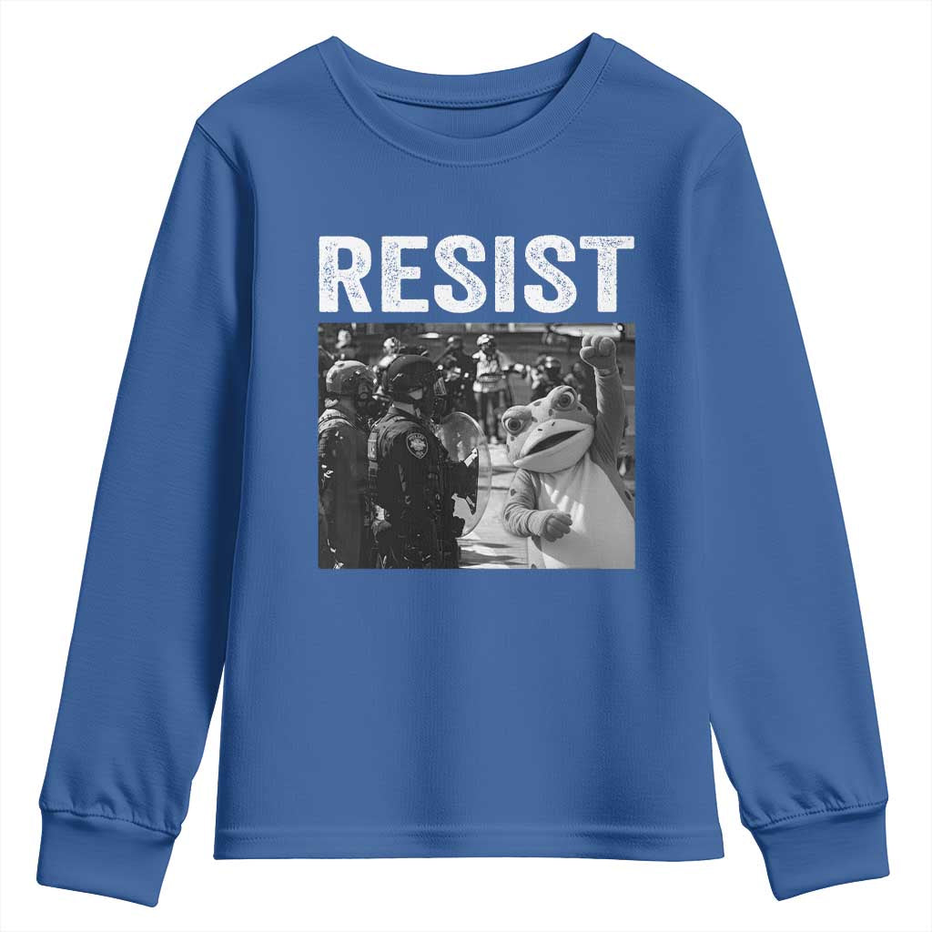 Portland Frog Protest Youth Sweatshirt Funny Rebel Gift - Wonder Print Shop
