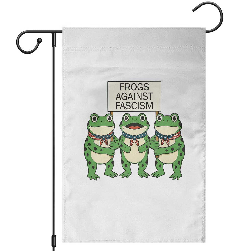 Frogs Against Fascism Garden Flag Funny Portland Meme Humor Gift - Wonder Print Shop