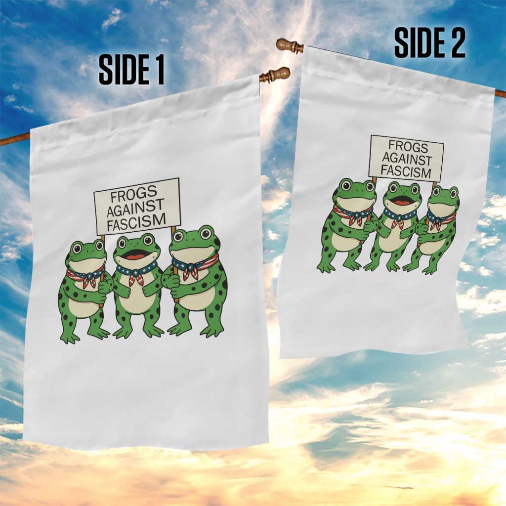 Frogs Against Fascism Garden Flag Funny Portland Meme Humor Gift - Wonder Print Shop