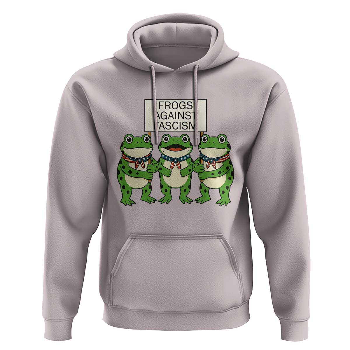 Frogs Against Fascism Hoodie Funny Portland Meme Humor Gift - Wonder Print Shop