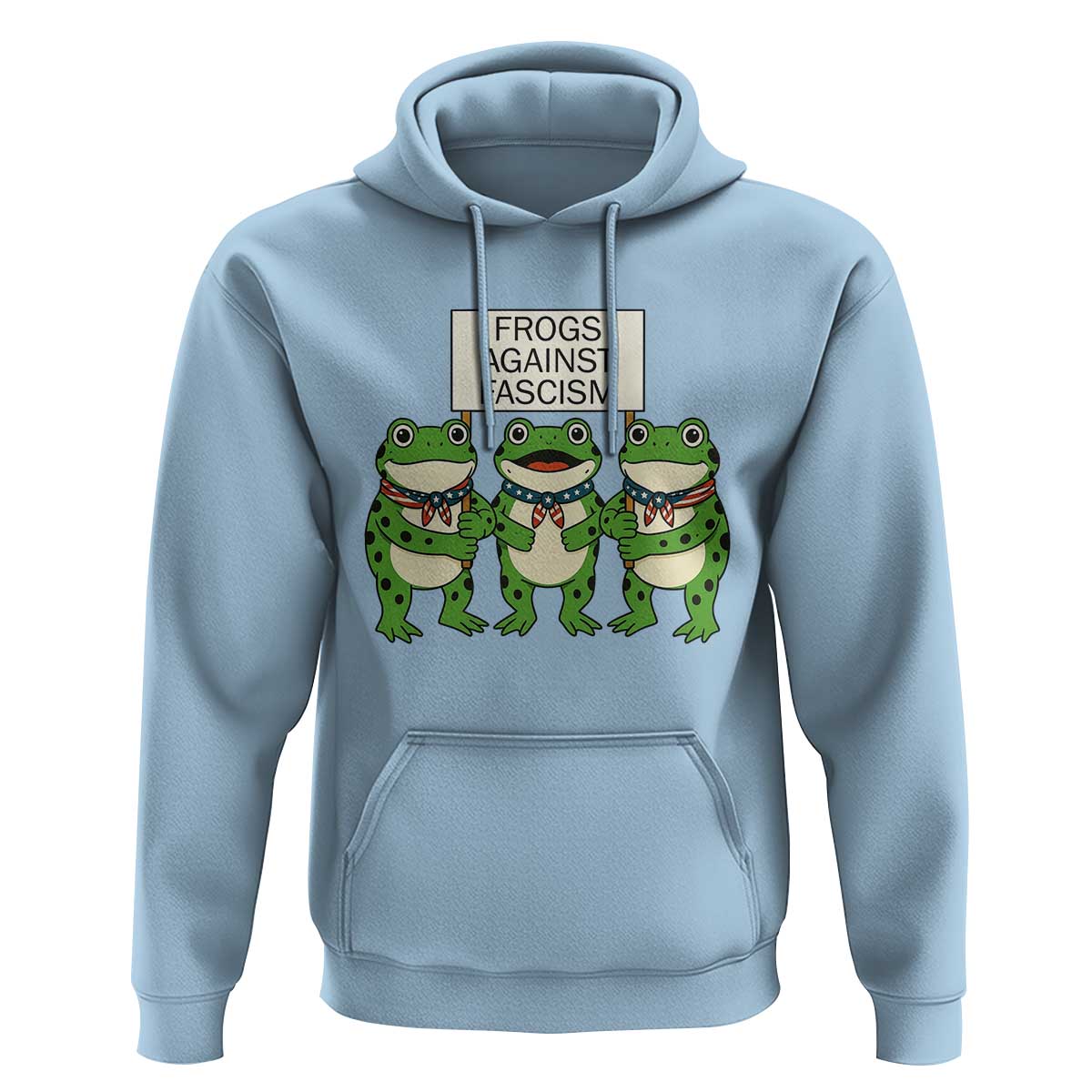 Frogs Against Fascism Hoodie Funny Portland Meme Humor Gift - Wonder Print Shop