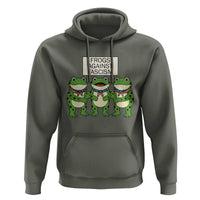 Frogs Against Fascism Hoodie Funny Portland Meme Humor Gift - Wonder Print Shop