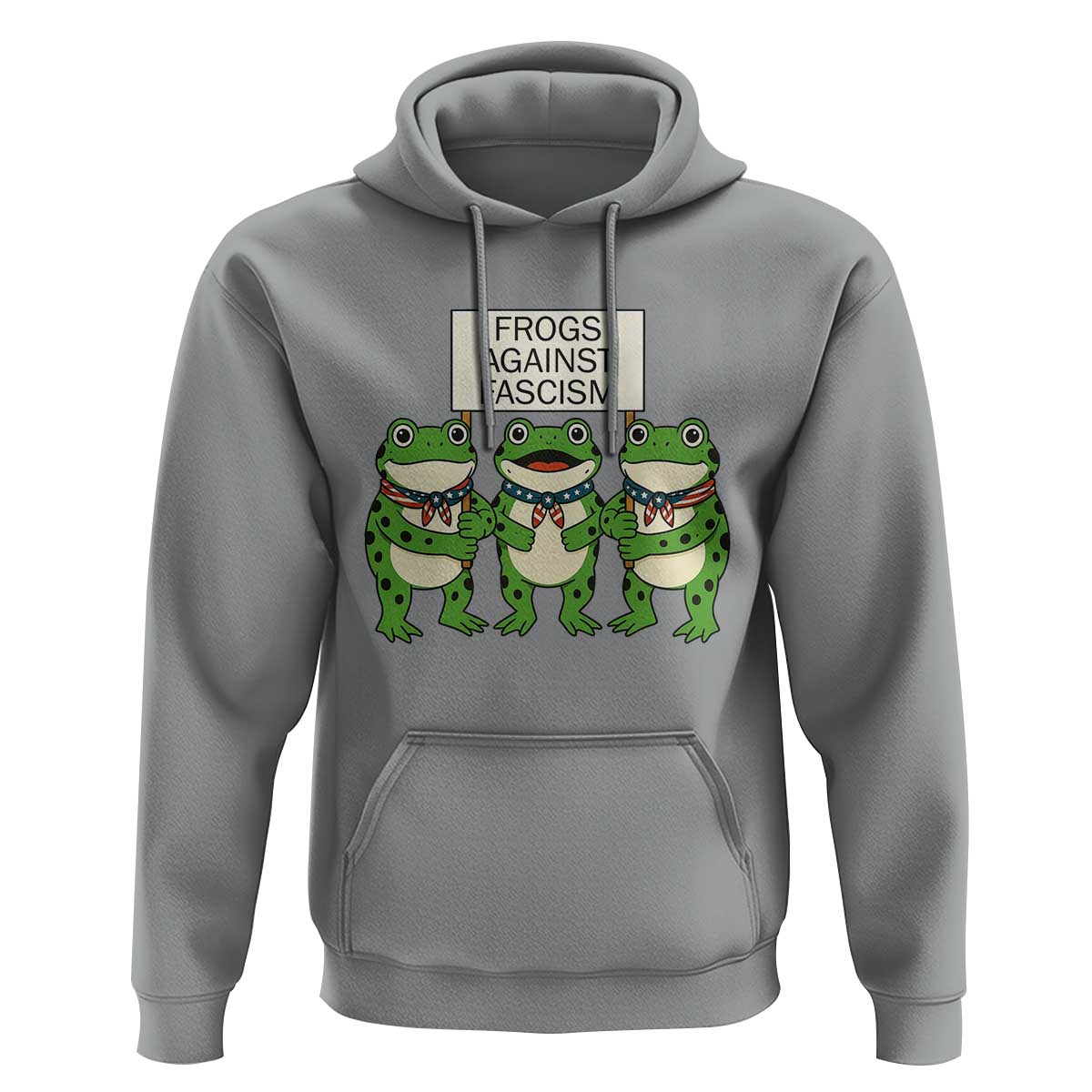 Frogs Against Fascism Hoodie Funny Portland Meme Humor Gift - Wonder Print Shop