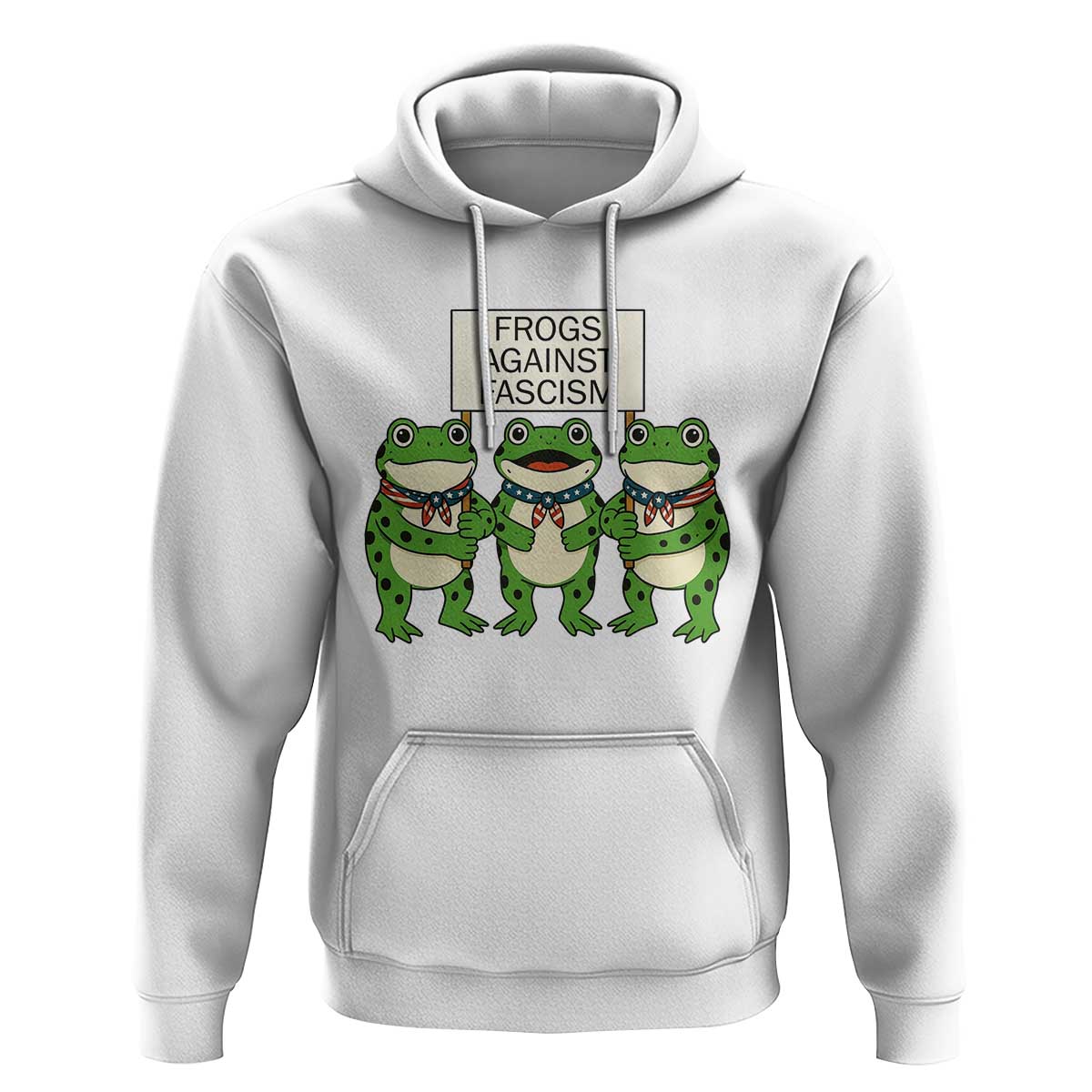 Frogs Against Fascism Hoodie Funny Portland Meme Humor Gift - Wonder Print Shop