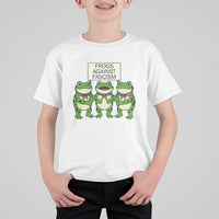 Frogs Against Fascism T Shirt For Kid Funny Portland Meme Humor Gift - Wonder Print Shop