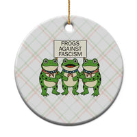 Frogs Against Fascism Ceramic Ornament Funny Portland Meme Humor Gift - Wonder Print Shop
