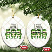 Frogs Against Fascism Ceramic Ornament Funny Portland Meme Humor Gift - Wonder Print Shop