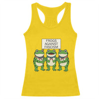 Frogs Against Fascism Racerback Tank Top Funny Portland Meme Humor Gift - Wonder Print Shop