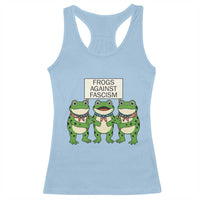 Frogs Against Fascism Racerback Tank Top Funny Portland Meme Humor Gift - Wonder Print Shop