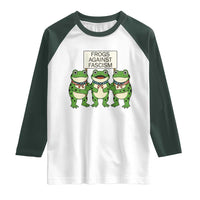 Frogs Against Fascism Raglan Shirt Funny Portland Meme Humor Gift - Wonder Print Shop
