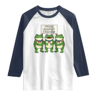Frogs Against Fascism Raglan Shirt Funny Portland Meme Humor Gift - Wonder Print Shop