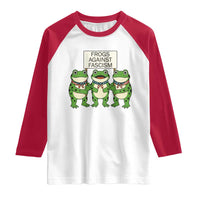 Frogs Against Fascism Raglan Shirt Funny Portland Meme Humor Gift - Wonder Print Shop