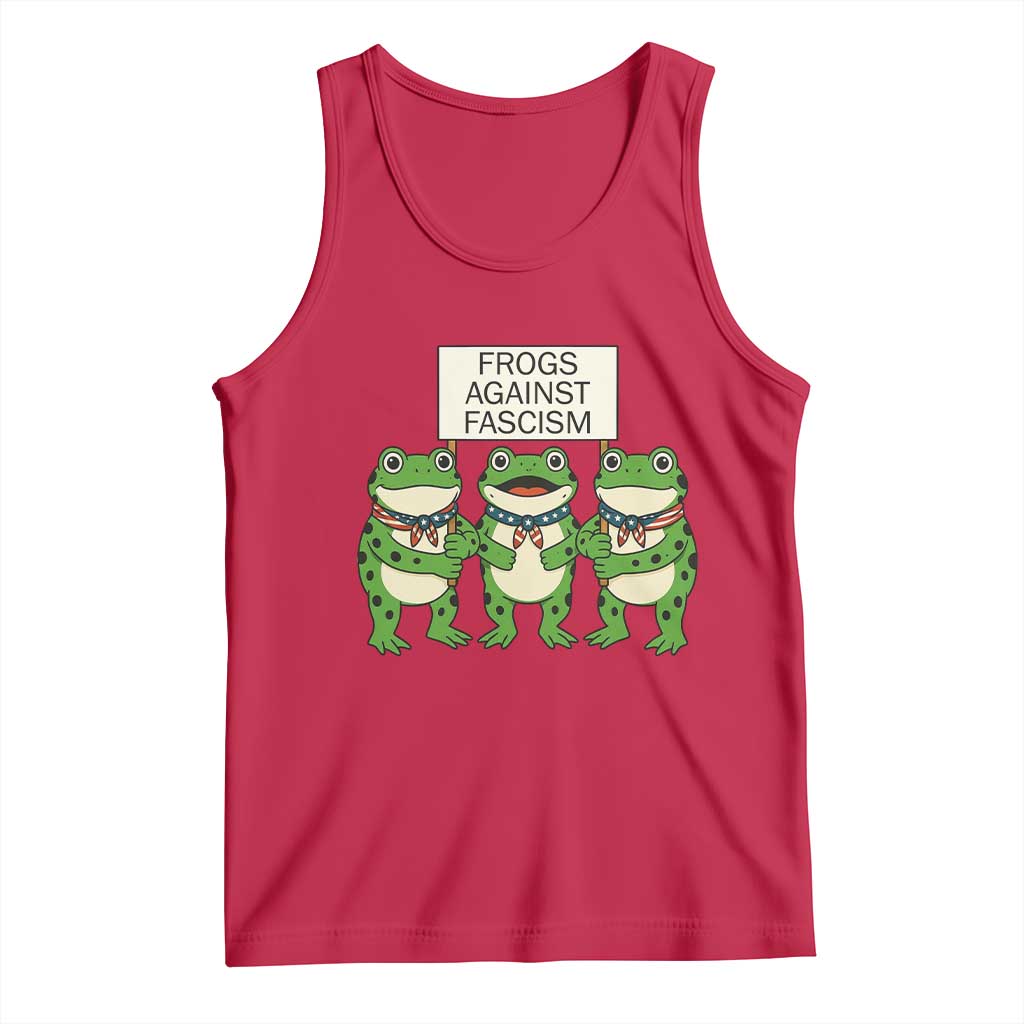 Frogs Against Fascism Tank Top Funny Portland Meme Humor Gift - Wonder Print Shop