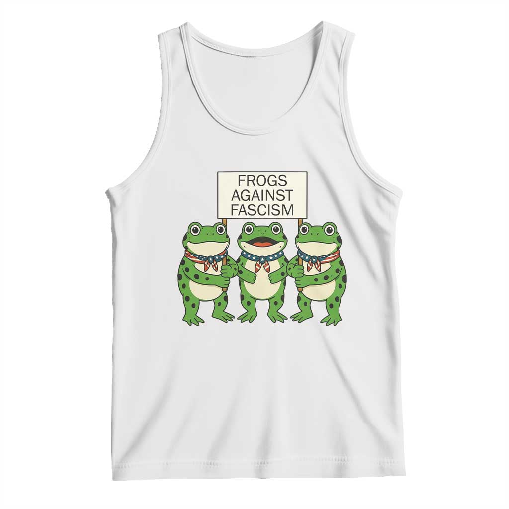 Frogs Against Fascism Tank Top Funny Portland Meme Humor Gift - Wonder Print Shop