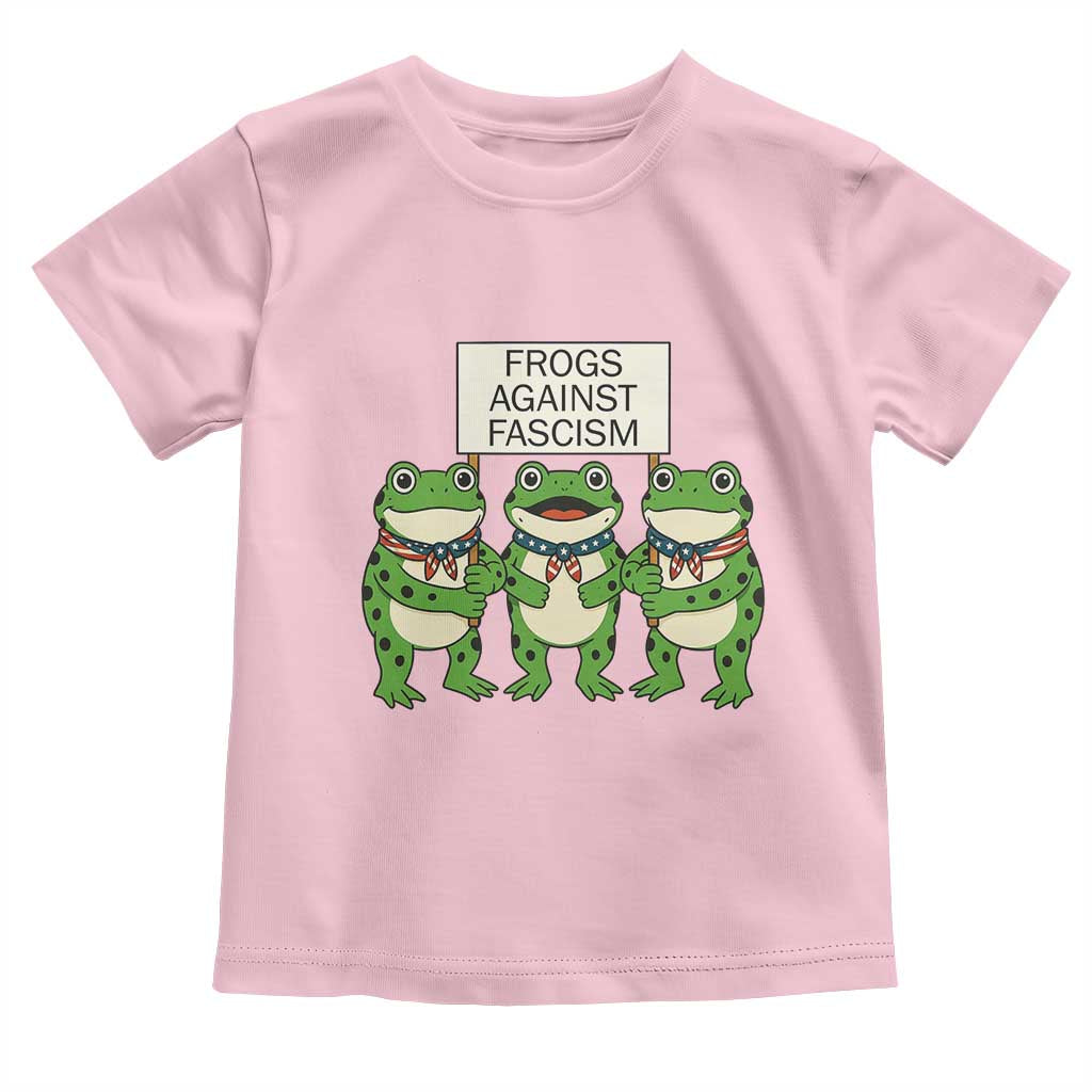 Frogs Against Fascism Toddler T Shirt Funny Portland Meme Humor Gift - Wonder Print Shop