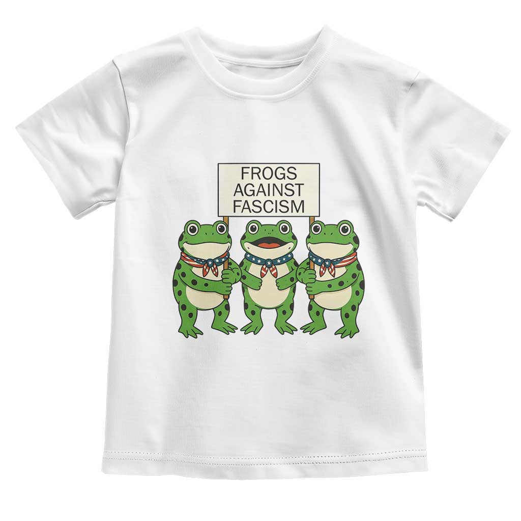 Frogs Against Fascism Toddler T Shirt Funny Portland Meme Humor Gift - Wonder Print Shop