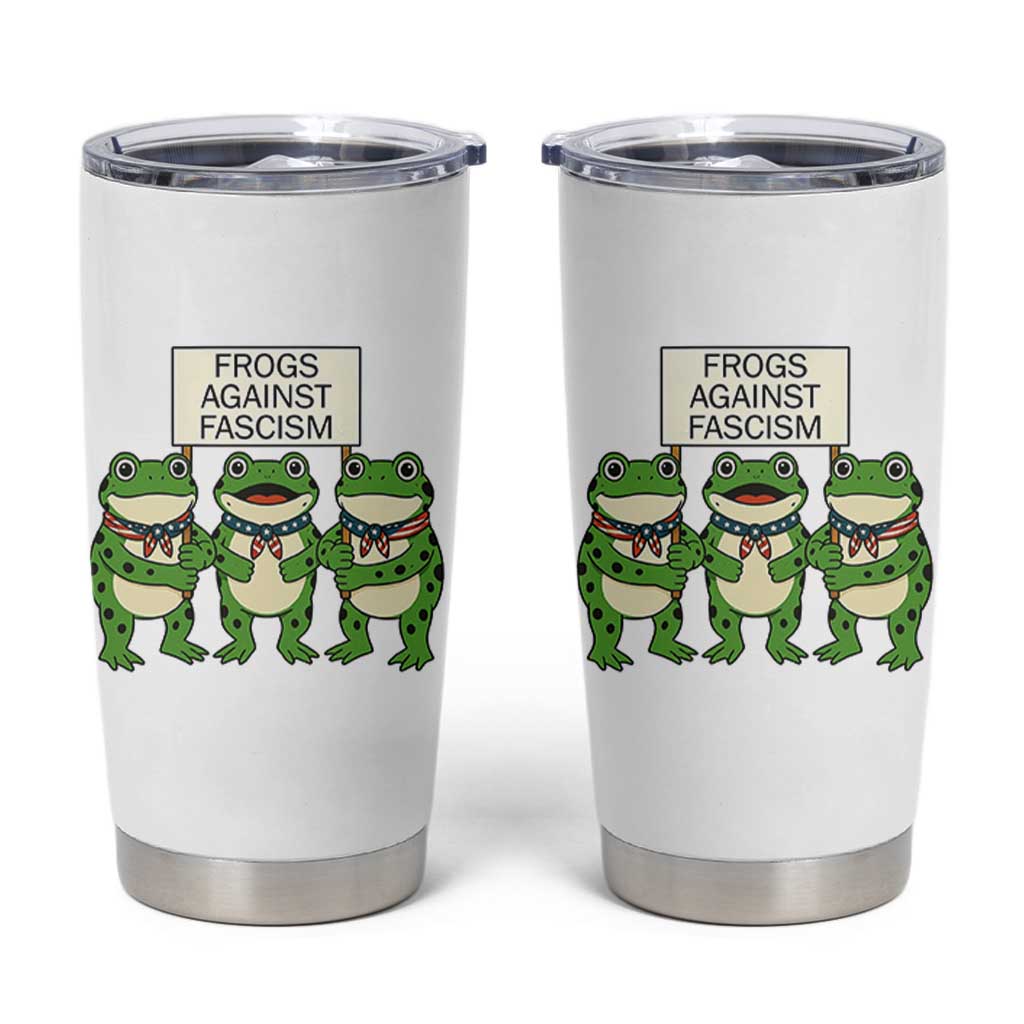 Frogs Against Fascism Tumbler Cup Funny Portland Meme Humor Gift - Wonder Print Shop