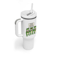 Frogs Against Fascism Tumbler With Handle Funny Portland Meme Humor Gift - Wonder Print Shop