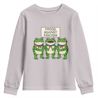 Frogs Against Fascism Youth Sweatshirt Funny Portland Meme Humor Gift - Wonder Print Shop