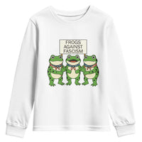 Frogs Against Fascism Youth Sweatshirt Funny Portland Meme Humor Gift - Wonder Print Shop
