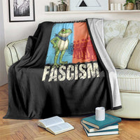 Frogs Against Fascism Throw Blanket Portland Protest Vintage Meme Gift - Wonder Print Shop