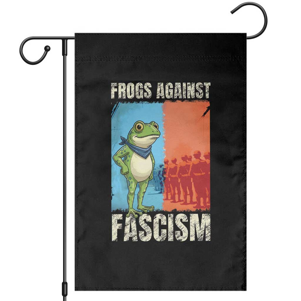 Frogs Against Fascism Garden Flag Portland Protest Vintage Meme Gift - Wonder Print Shop