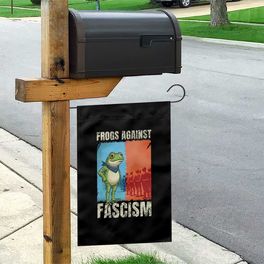 Frogs Against Fascism Garden Flag Portland Protest Vintage Meme Gift - Wonder Print Shop