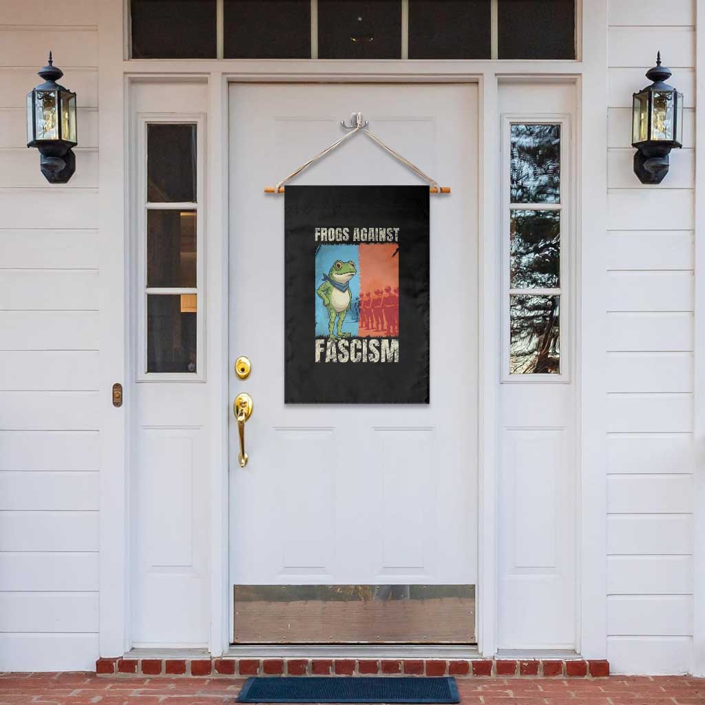 Frogs Against Fascism Garden Flag Portland Protest Vintage Meme Gift - Wonder Print Shop