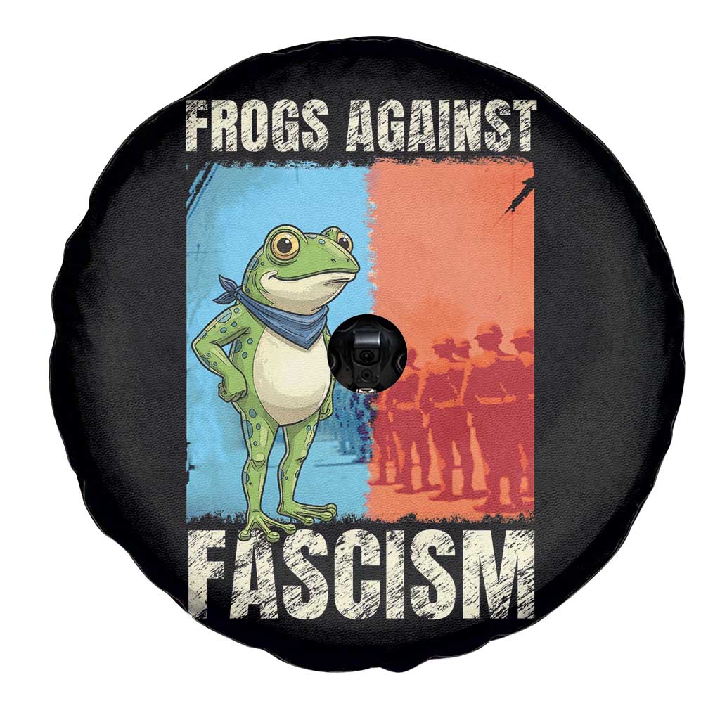 Frogs Against Fascism Spare Tire Cover Portland Protest Vintage Meme Gift - Wonder Print Shop